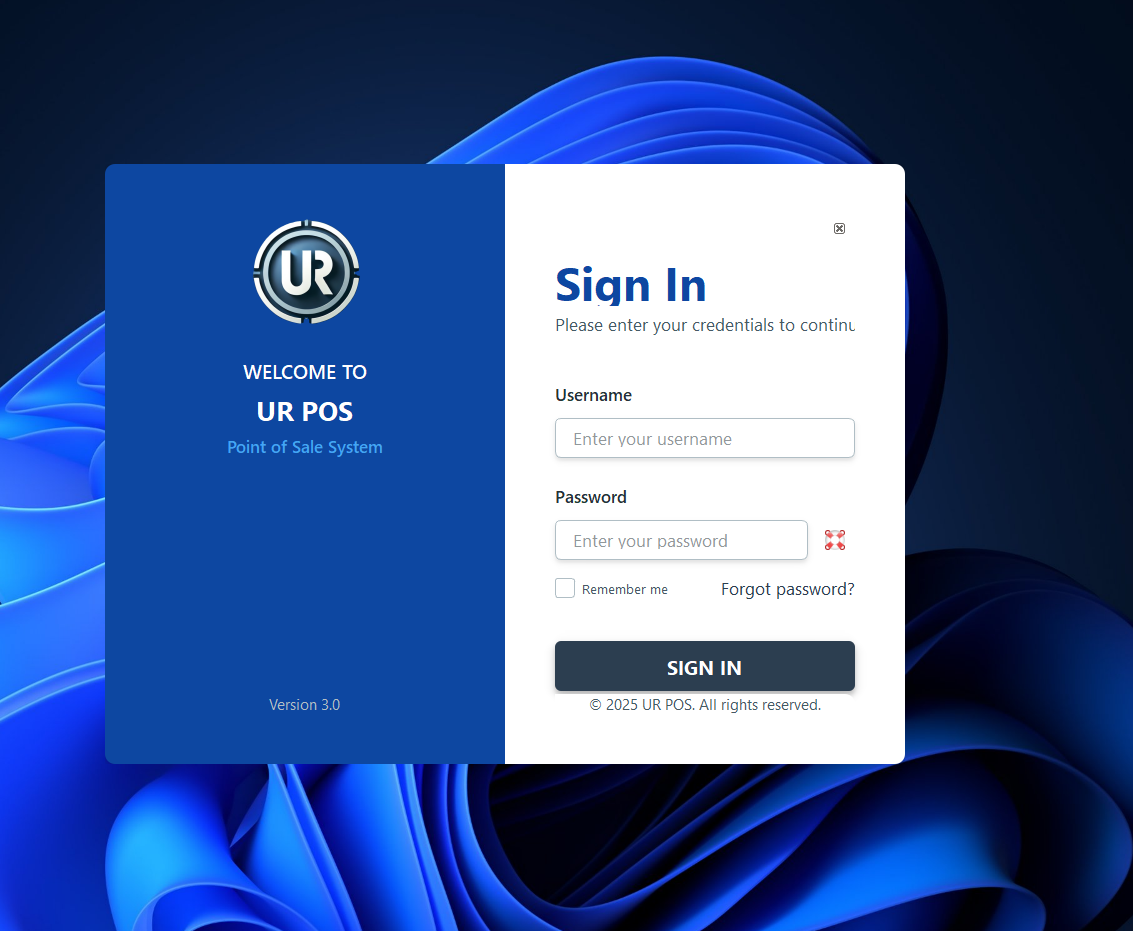 Login Screen
